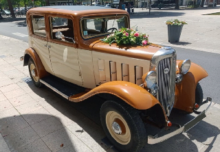Citroën Rosalie 1933 Beige et caramel
