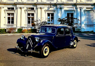 Citroën traction 11 B 1950 bleu foncé