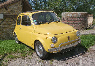 Fiat 500 1971 jaune