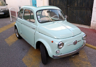 Fiat 500 transformabile 1961 Vert d'eau