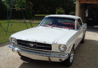 Ford mustang 1965 blanc