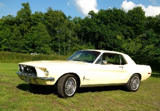 Ford MUSTANG 1968 JAUNE PALE