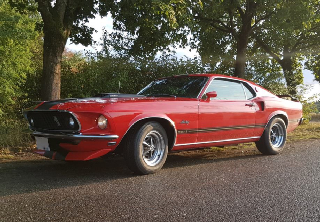 Ford Mustang Mach1 1969 Rouge