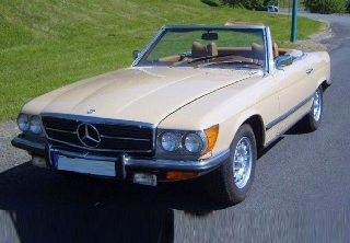 Mercedes Benz 450 sl 1973 beige