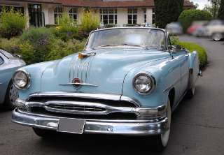 Pontiac Chieftain 1954 Bleu