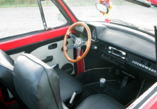 Volkswagen coccinelle cabriolet 1974 Rouge