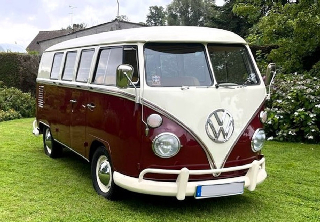 Volkswagen Combi T1 1967 Blanc et bordeaux