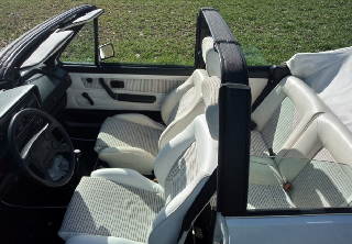 Volkswagen Golf cabriolet 1985 blanc