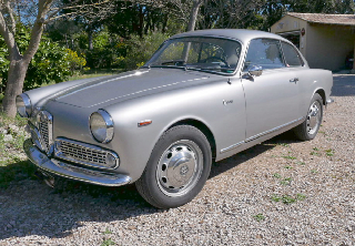 Alfa Romeo Giulia sprint 1600 cc 1964 Gris