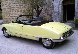 Citroën ds 19 cabriolet 1961 jaune