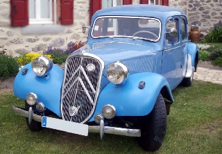 Citroën traction 1955 bleu azur