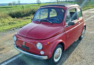 Fiat  500 F 1970 ROUGE