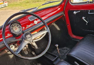 Fiat  500 F 1970 ROUGE