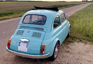 Fiat 500 F 1974 Bleu