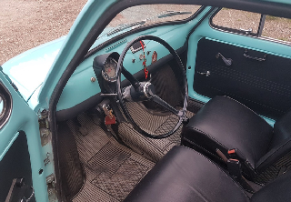 Fiat 500 F 1974 Bleu