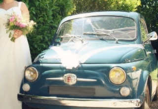 Fiat 500 N bleue
