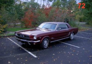 FORD MUSTANG 1966 BORDEAUX