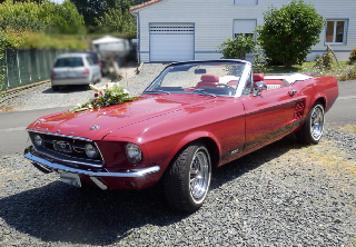 Ford MUSTANG 1967 ROUGE