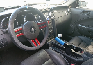 Ford Mustang  2007 Grise bandes bleues