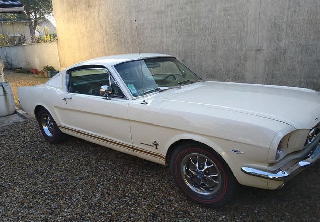 Ford Mustang Fastback 1965 Blanc