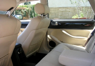 Jaguar XJR 1997 blanche