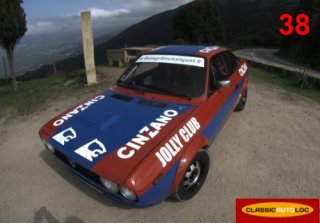 Lancia beta 1800 Gr4 1976 rouge/bleu