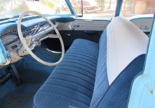 Oldsmobile 88 sedan 1958 Bleu