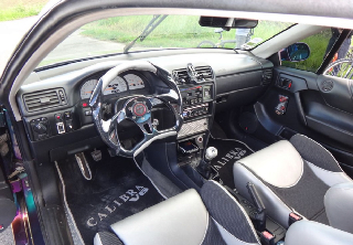 Opel Calibra catano V6 1994 bleu violet rose