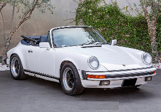 Porsche 911 cabriolet 1987 Blanc