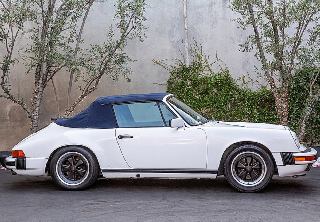 Porsche 911 cabriolet 1987 Blanc