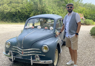 Renault 4CV 1954 BLEU LAVANDE