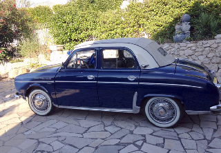 Renault Dauphine découvrable 1959 Bleue
