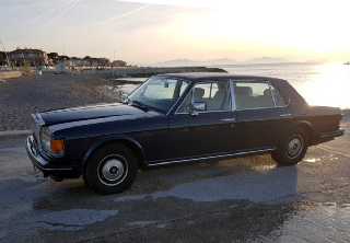 Rolls Royce silver spur 1984 bleu