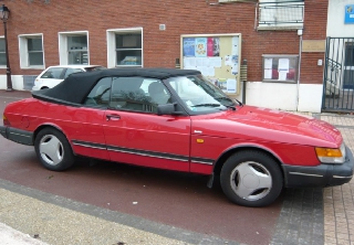 Saab 900 1989 Rouge