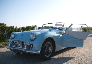 Triumph TR3 1953 Bleu ciel