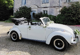 Volkswagen coccinelle cabriolet 1971 blanc