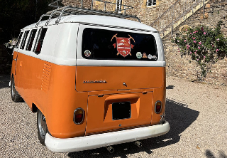 Volkswagen Combi split 1964 Orange et Blanc