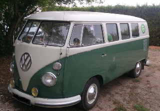 Volkswagen COMBI SPLIT 1967 VERT BLANC