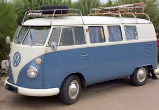 Volkswagen combi T1 1965 Blanc Bleu