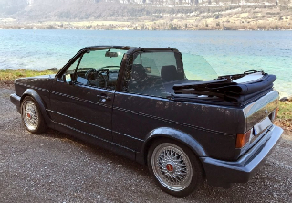 Volkswagen golf 1 cabriolet 1988 bleu