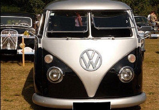 Volkswagen VW COMBI SPLIT 1966 NOIR ET GRIS